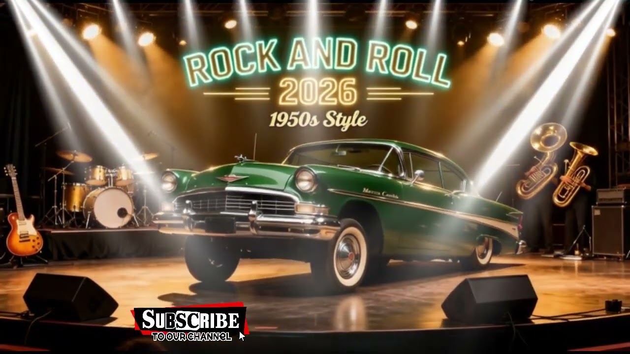 🚘 ROCK AND ROLL 2026 – 1950s STYLE | CLASSIC CARS & GOLDEN MEMORIES 🎸✨