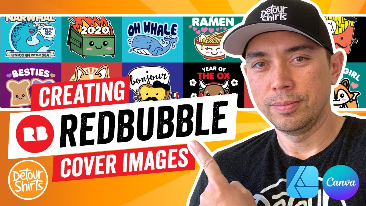Creating Amazing RedBubble Shop Cover Images for FREE Using Canva and with Affinity Designer