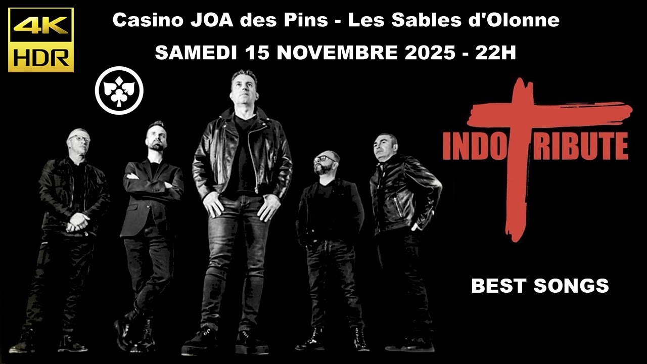 Indo Tribute live at Casino JOA des Pins, Les Sables d'Olonne - Best Songs (November 15th, 2025)