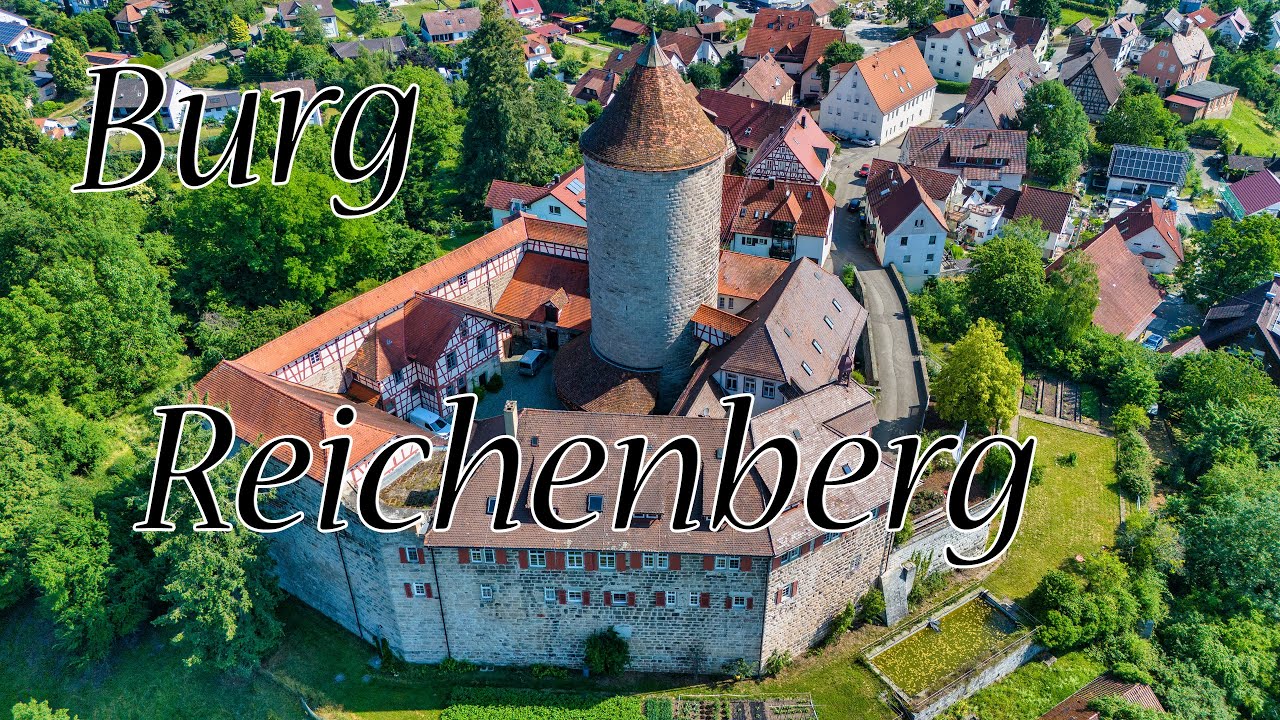 Burg Reichenberg von oben, Oppenweiler, Mini 4 Pro, Reichenberg Castle from above, Oppenweiler