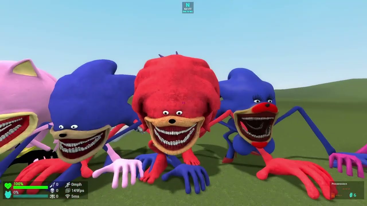 New Shin Sonic Tapes Love Story! The Sonic Tapes Animation in Garry's Mod