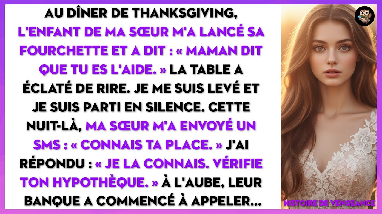 À Thanksgiving, Mon Neveu M'a Jeté Une Fourchette : « Maman Dit Que Tu N'es Que L'aide. »