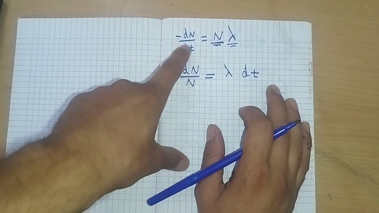 فيزياء طبية 04/ إثبات قانون معدل الإنحلال وعمر النصف
