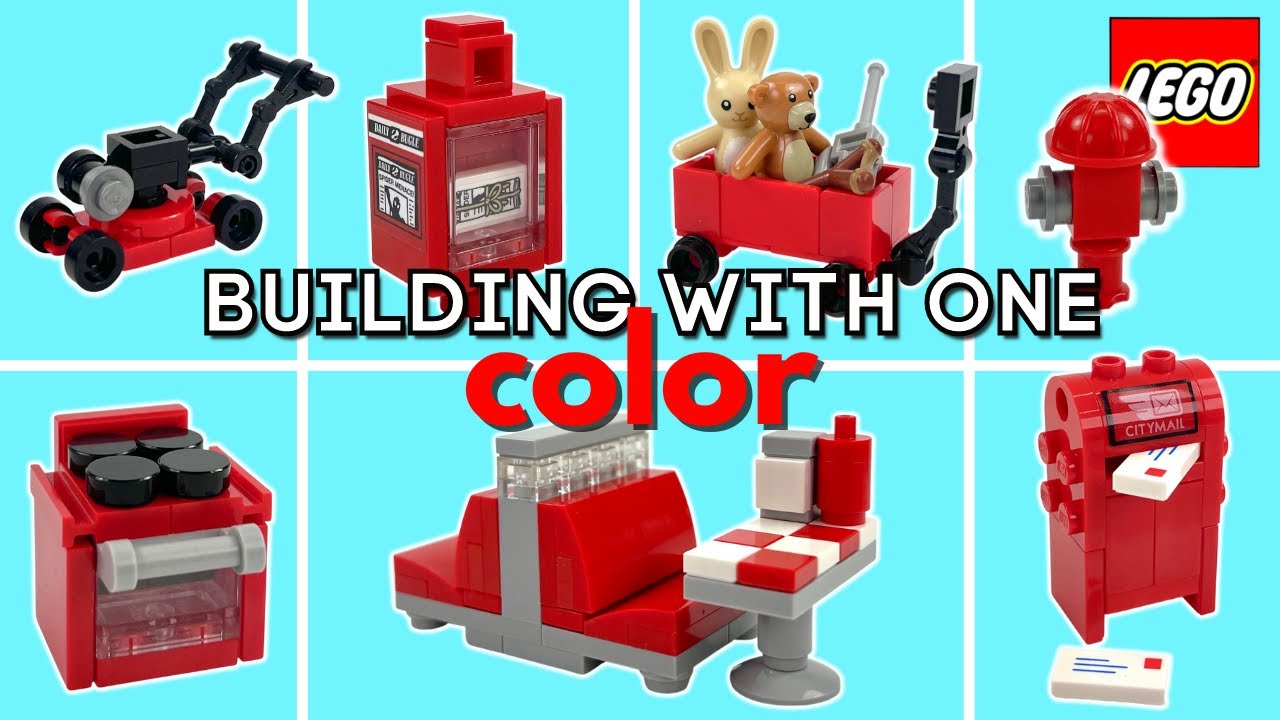7 быстрых идей LEGO для сборки с использованием RED