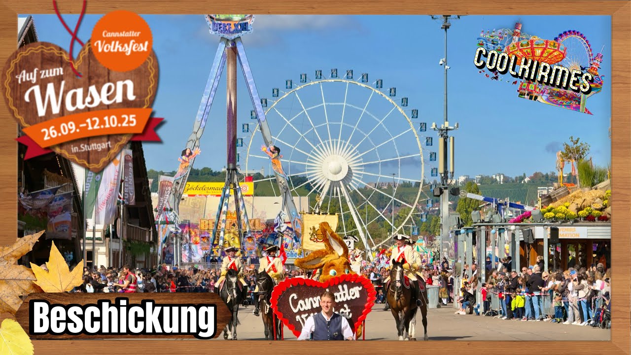178. Cannstatter Volksfest 2025 | Beschickung 2025 [ Alle Attraktionen / Fahrgesch&auml;fte ]