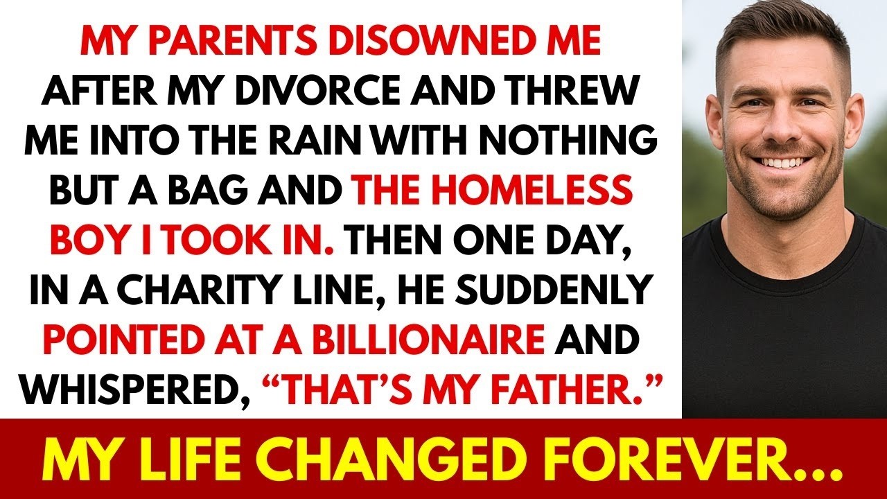 My Parents Disowned Me After Divorce—Then the Homeless Boy I Took In Said “My Dad Is a Billionaire”