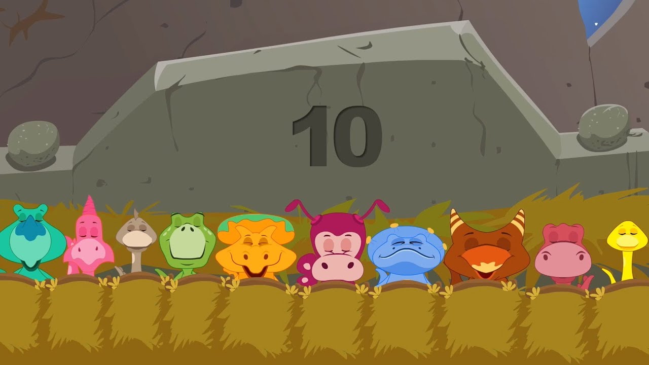 Ten In The Bed Dino Song Counting Song Nursery Rhymes Songs For Children Baby Songs