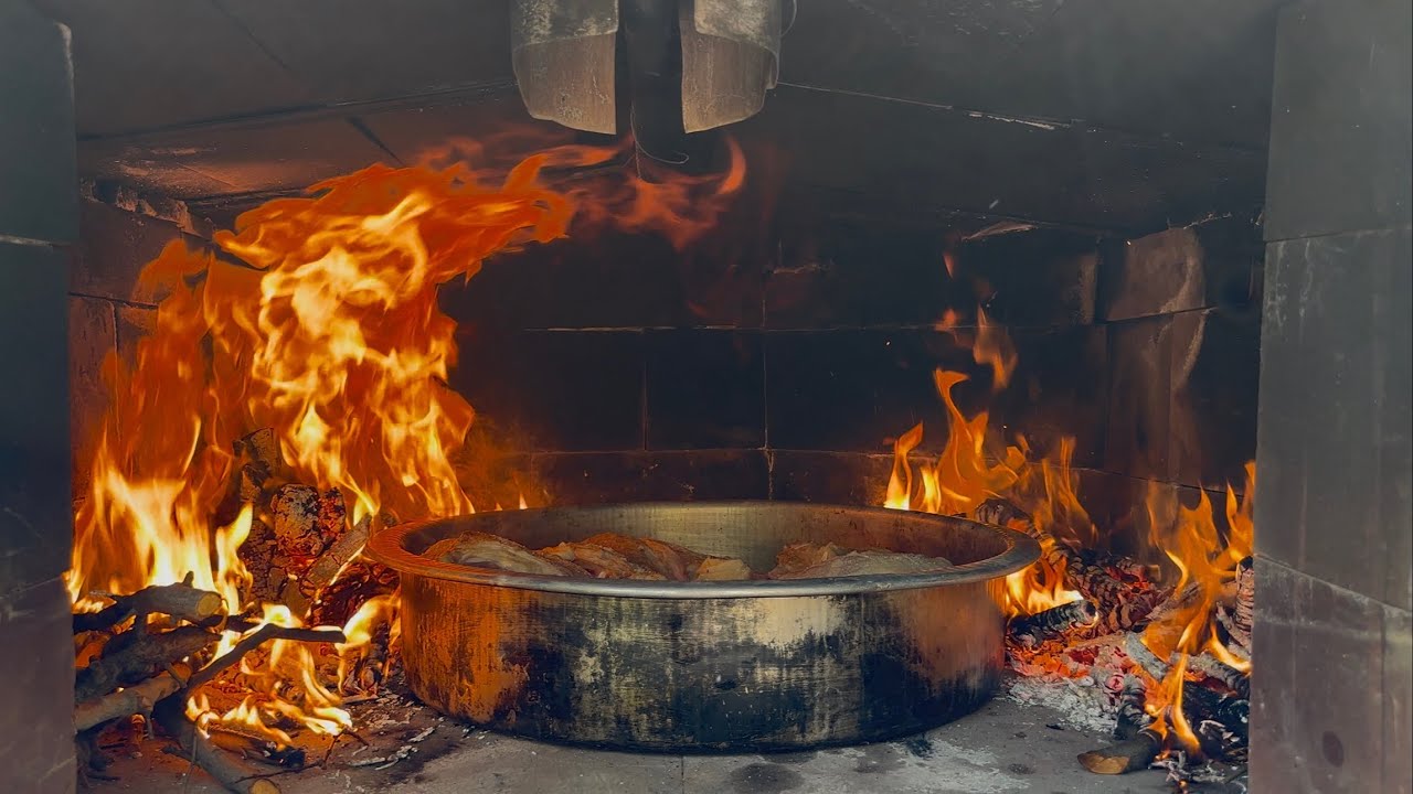 تەشتە گۆشت لە فڕندا- lamb meat in oven- firin kebap