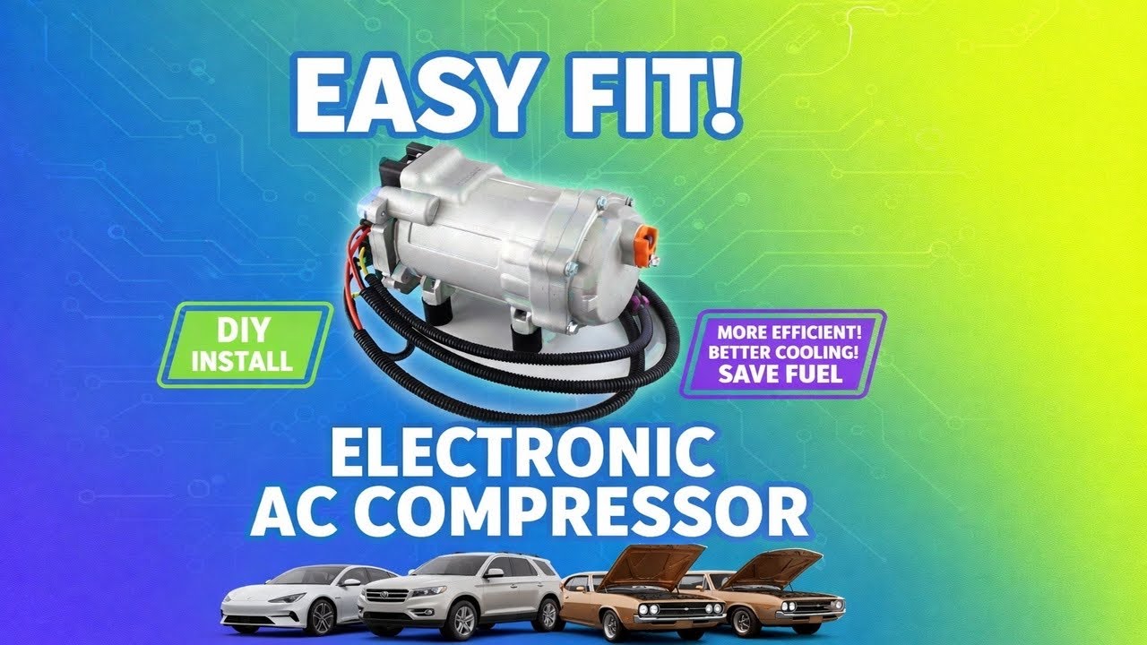 Electronic AC Compressor Fiting And Benifits | Cars Air Conditioning Problem Solved 
