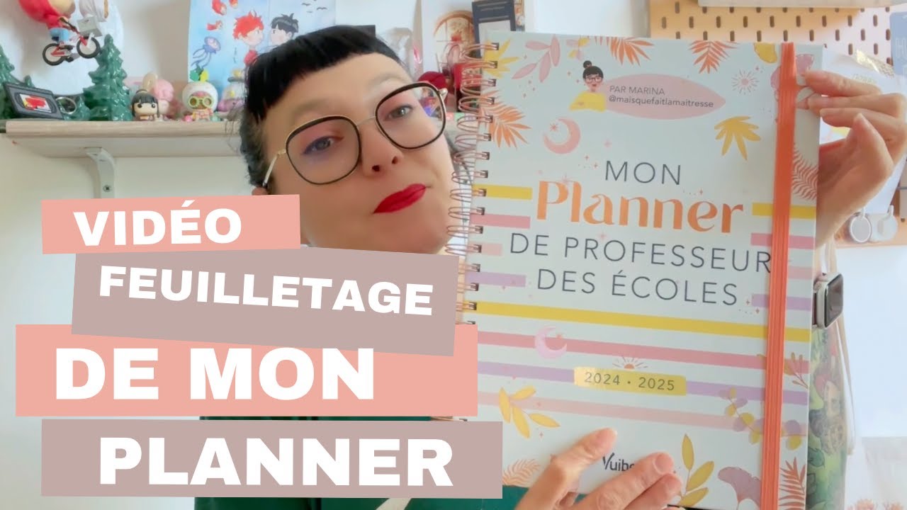feuilletage planner de professeur des écoles 2024