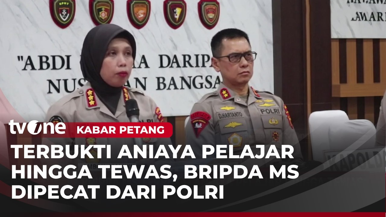 Dipecat dari Polri, Bripda MS Terbukti Aniaya Pelajar hingga Tewas di Maluku | Kabar Petang