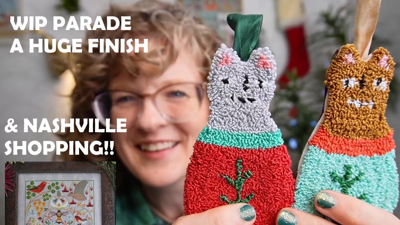 Flosstube MEGA edition: 2023 WIP Parade, Finishes, Nashville Shopping List #1