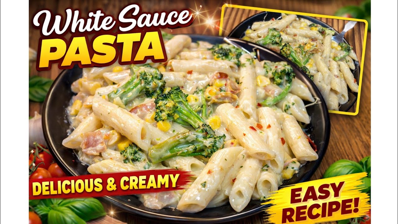 Restaurant Style White Sauce Pasta घर पर  ही| #shorts #pastarecipe #viral #foodies  #shortsfeed #fyp
