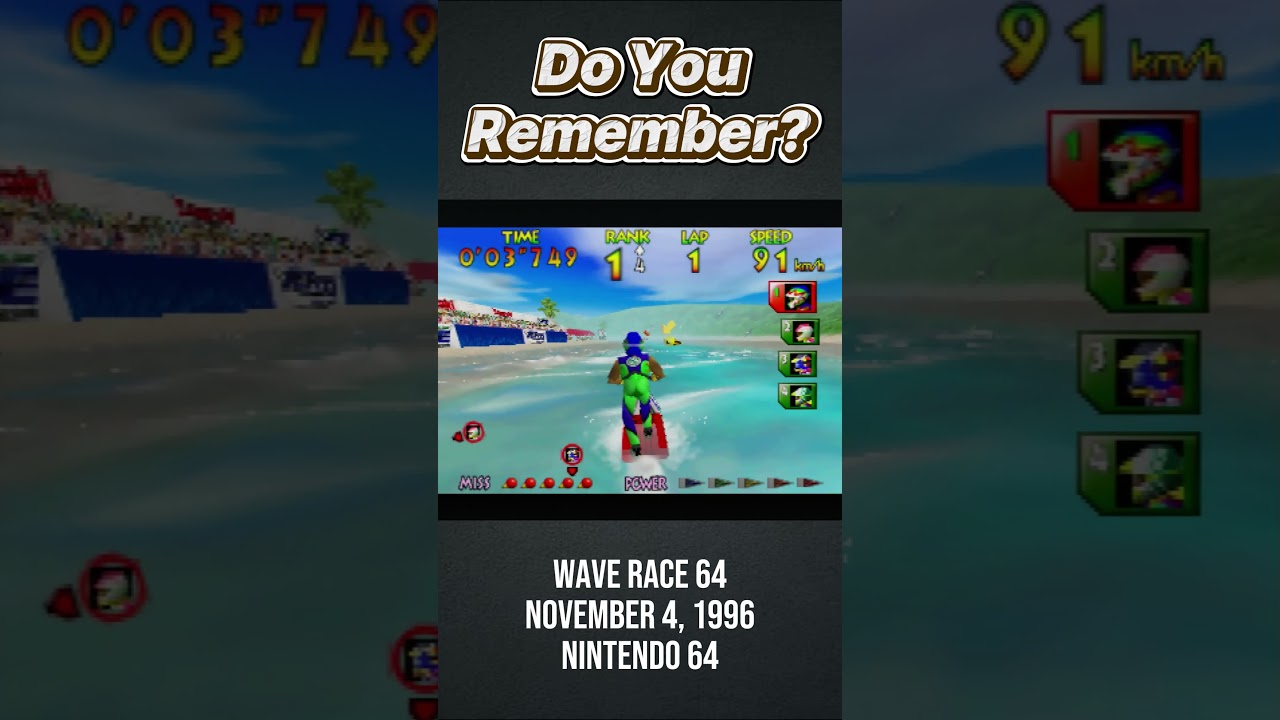 Remember This Game? Wave Race 64 (N64, 1996)  