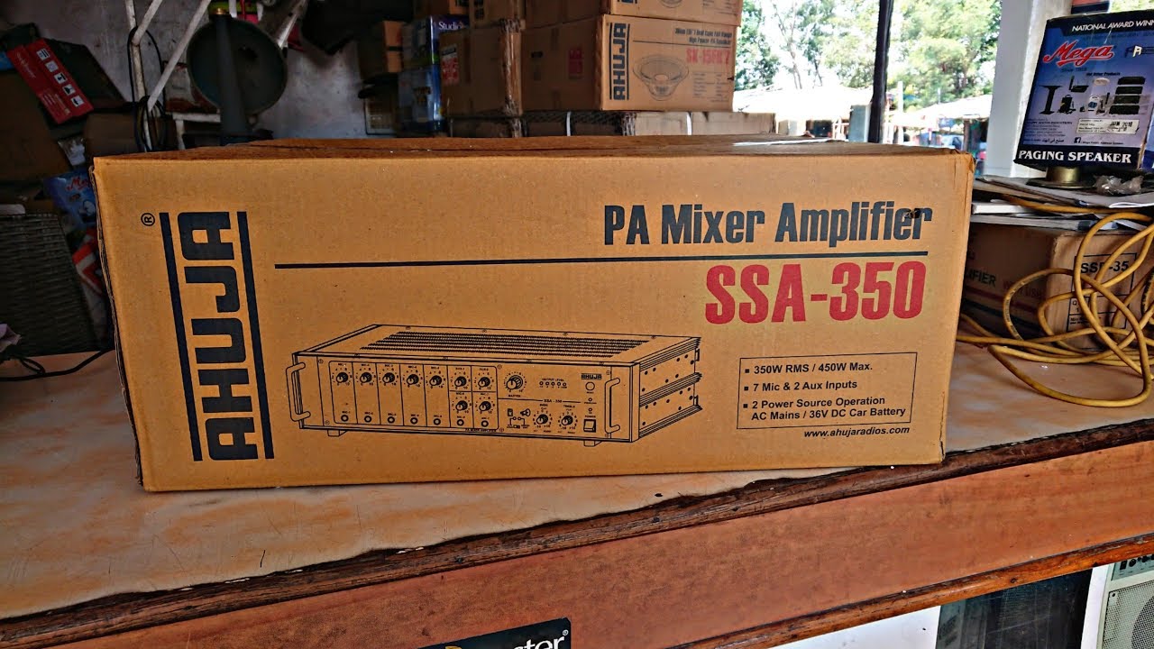 AHUJA SSA-350 High Wattage PA Mixer Amplifier UNBOXING & REVIEW