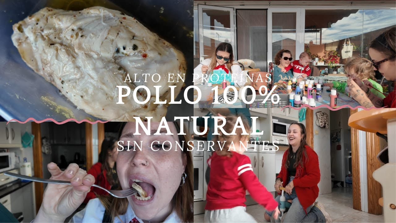 FIAMBRE DE POLLO 100% NATURAL (hecho en casa) 🍗✅ || Manualidad con los peques 🎨🖌️