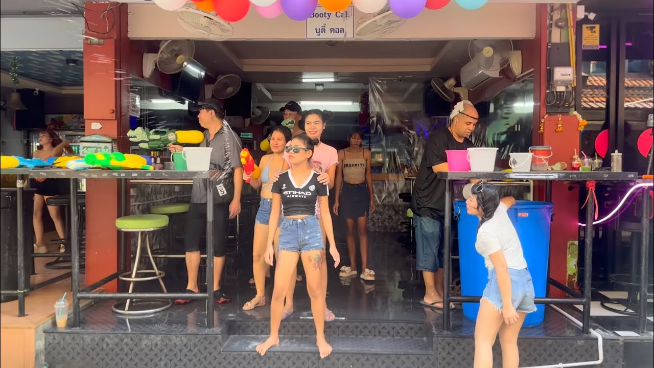 Songkran Festival 2025 Pattaya | Pattaya Nightlife | Water Festival Thailand | 4K