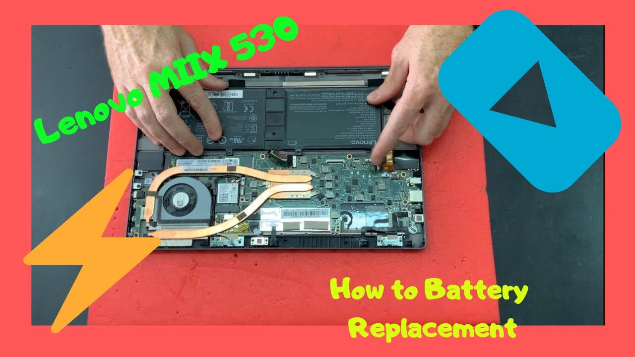 How to Battery Replacement Lenovo MIIX 520 disassembly