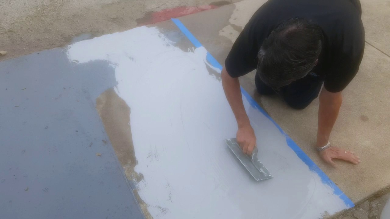 POLY-TUFF R12 APPLIED TO WET CONCRETE