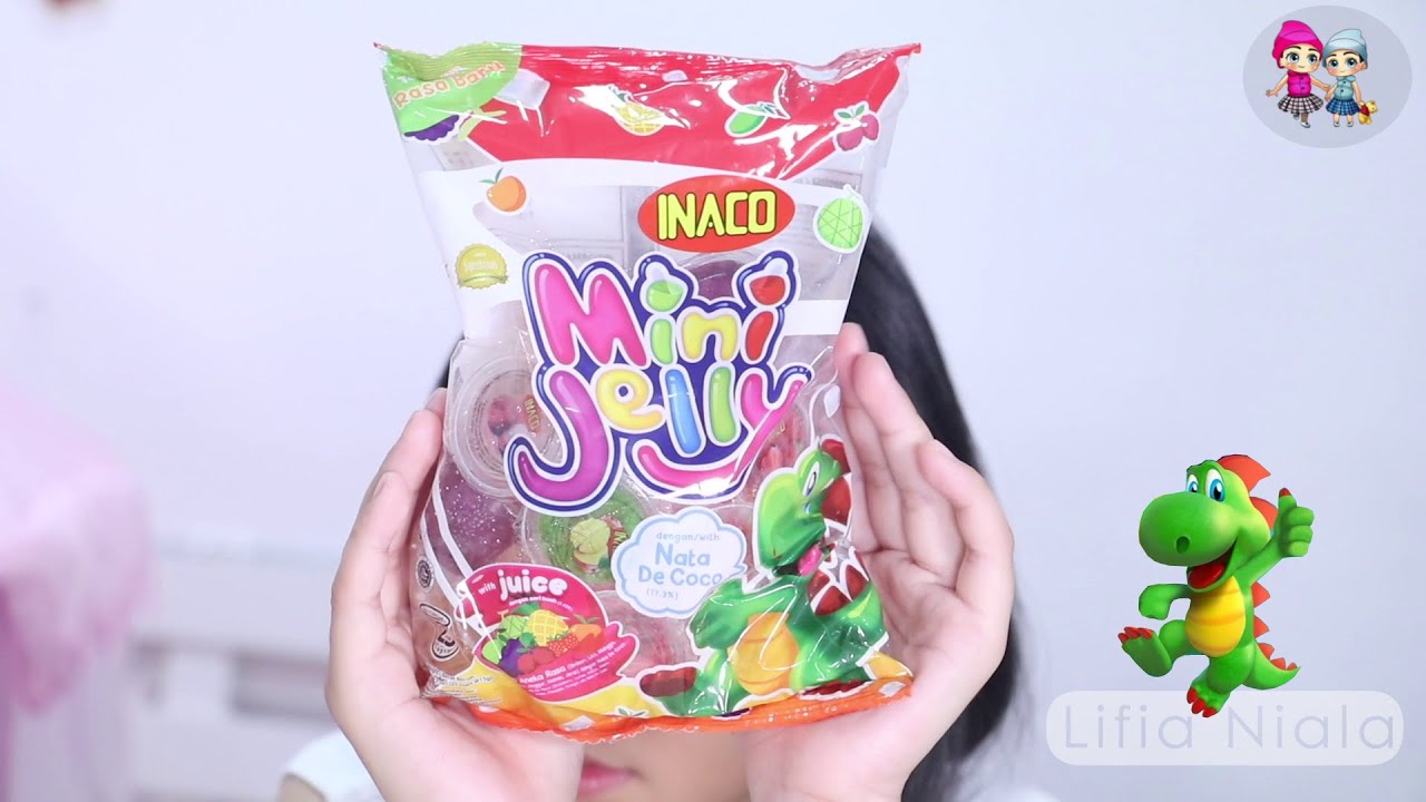 INACO MINI JELLY Rasa Buah Segar Strawberry, Melon dan Anggur