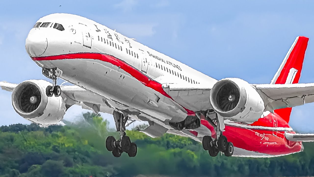 🇭🇺 100 LANDINGs & TAKEOFFS in 1 HOUR ! Budapest Ferenc Liszt International Airport Plane Spotting