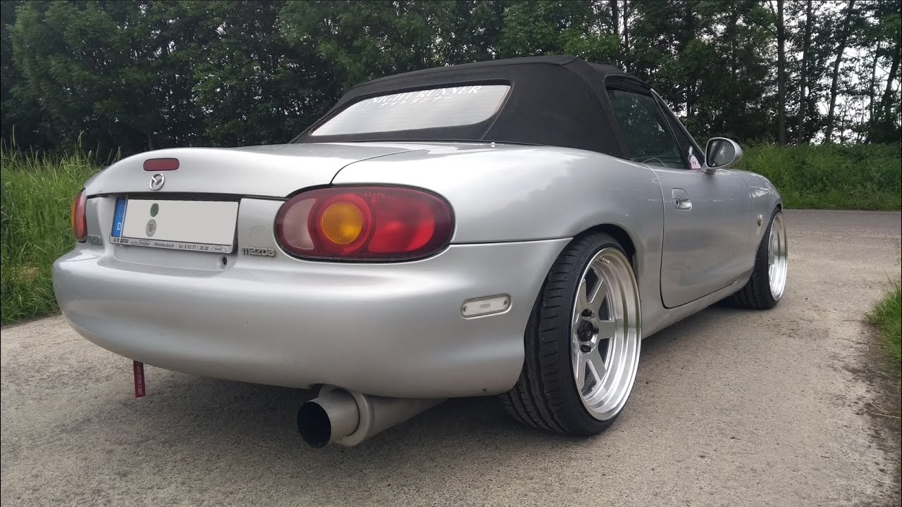 MX-5 NB 1.8 + Magnaflow silencer: Sound comparison with and without Turbo 