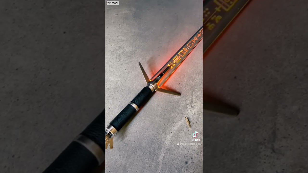 A REAL LIFE glowing sword?