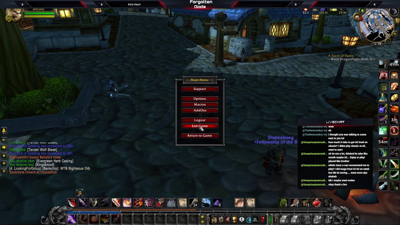 Hardcore World of Warcraft Jeffcutty leveling - [ Level 50 - 60 ]