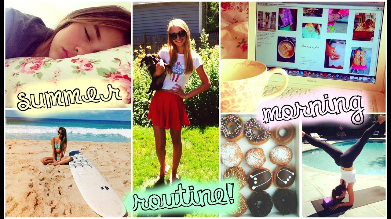 SUMMER MORNING ROUTINE! ♡