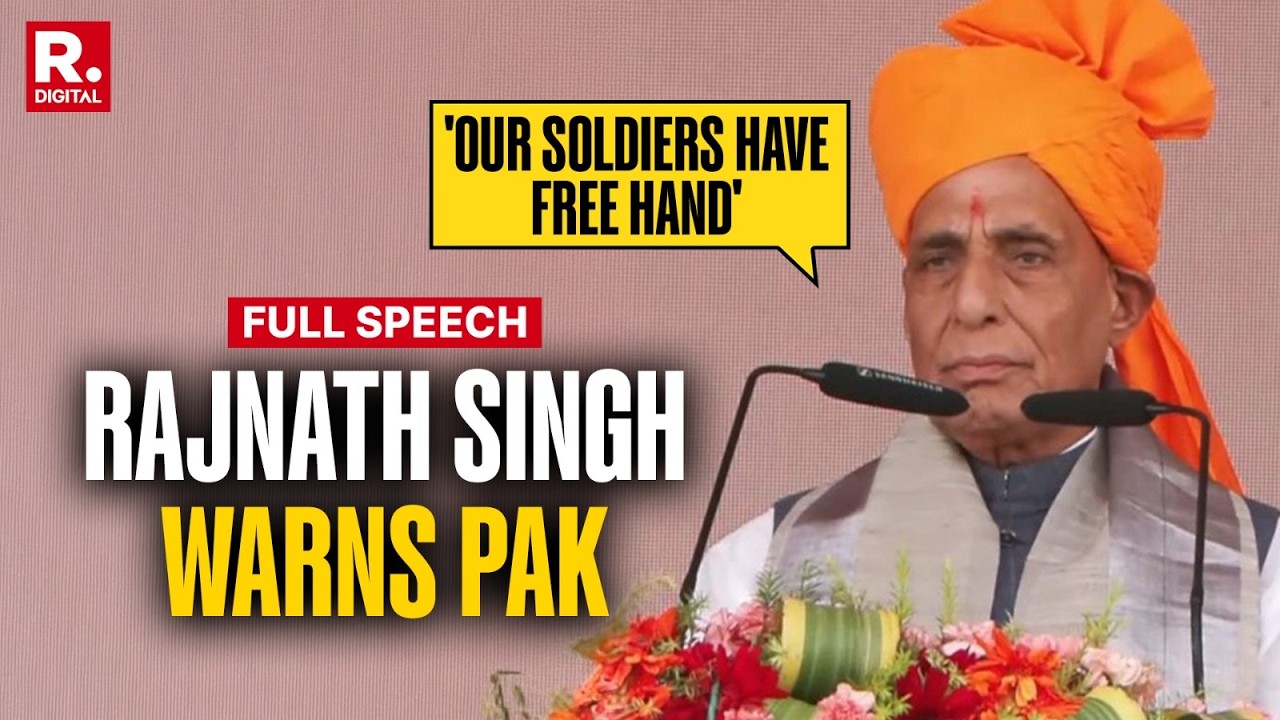 Rajnath Singh Slams Congress Over Its National Security Apprach, Warns Pakistan Over Terrorism