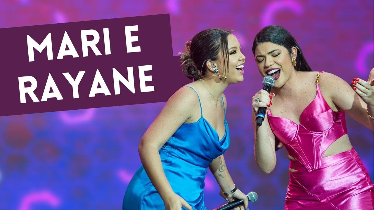 Mari e Rayane cantam 