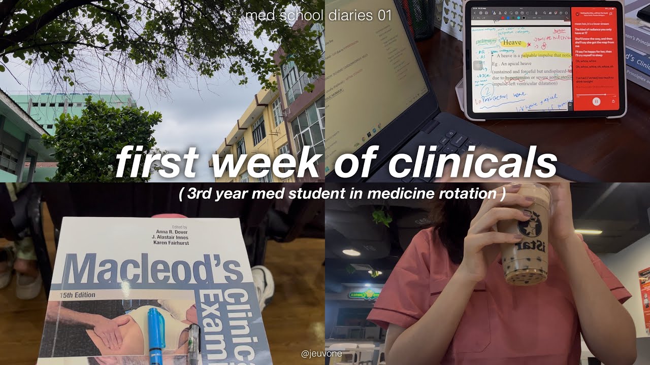 med school diaries 🫀 first week of uni, starting off clinicals at medicine dept, back to school vlog