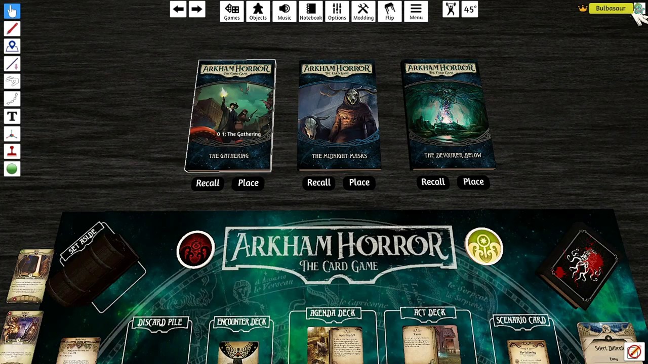 Arkham Horror LCG: S01. E01: Roland True Solo - The Gathering
