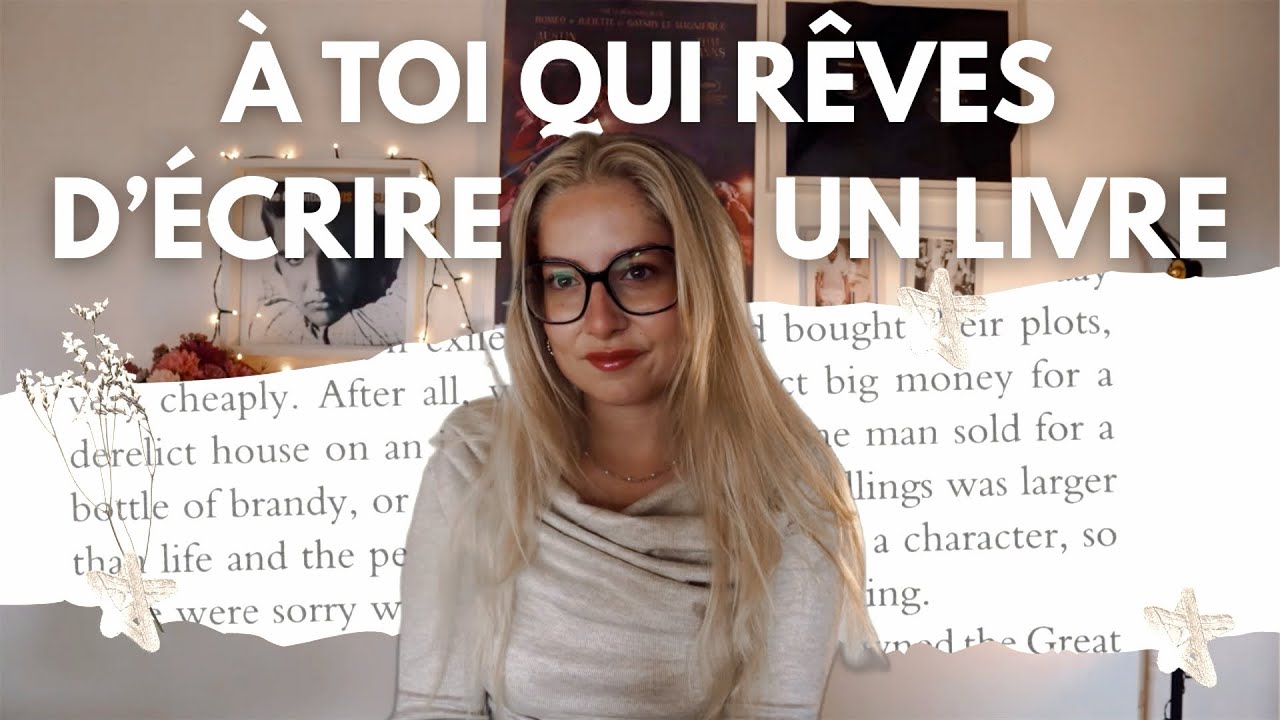 À TOI QUI RÊVES D’ÉCRIRE UN LIVRE ✨🤍