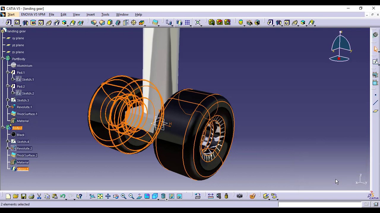 Catia v5 Landing Gear Tutorial | EngDes Official