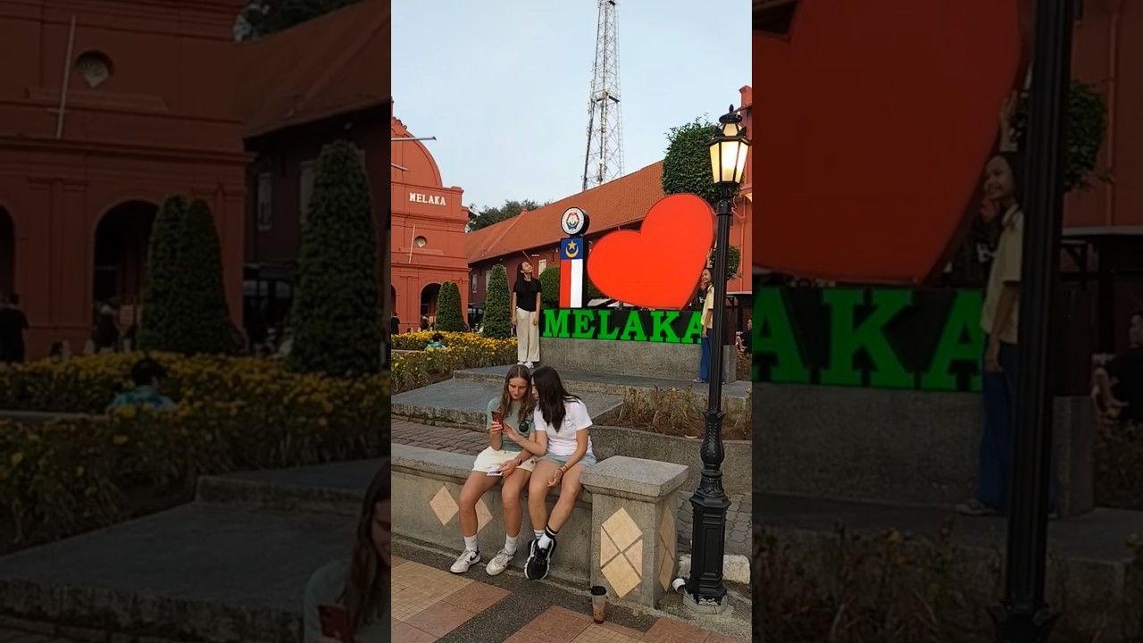 The Dutch Legacy Painted Red in Melaka&rsquo;s Famous Square #melaka #malaysia #travel #touristattraction