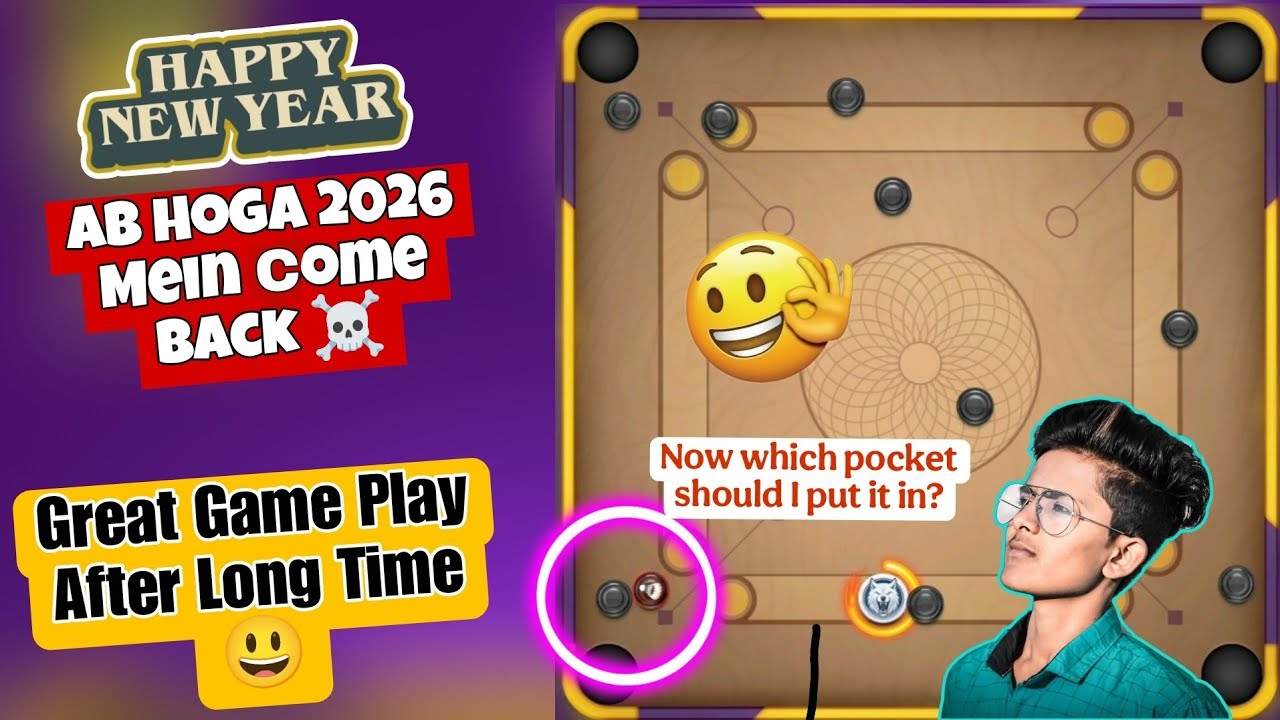 Happy New Year 🎊 Guys ♥️ | Carrom pool Nazim | Gaming Nazim Game Play 🔥 | Carrom Pool