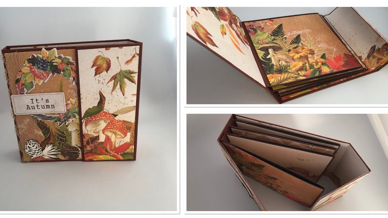 TUTO MINI ALBUM FACILE RELIURE accordéon (papier FDECO) idéal débutant