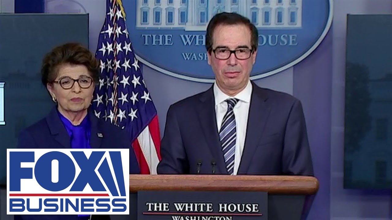 Mnuchin hits back at reporters in fiery exchange over stimulus checks