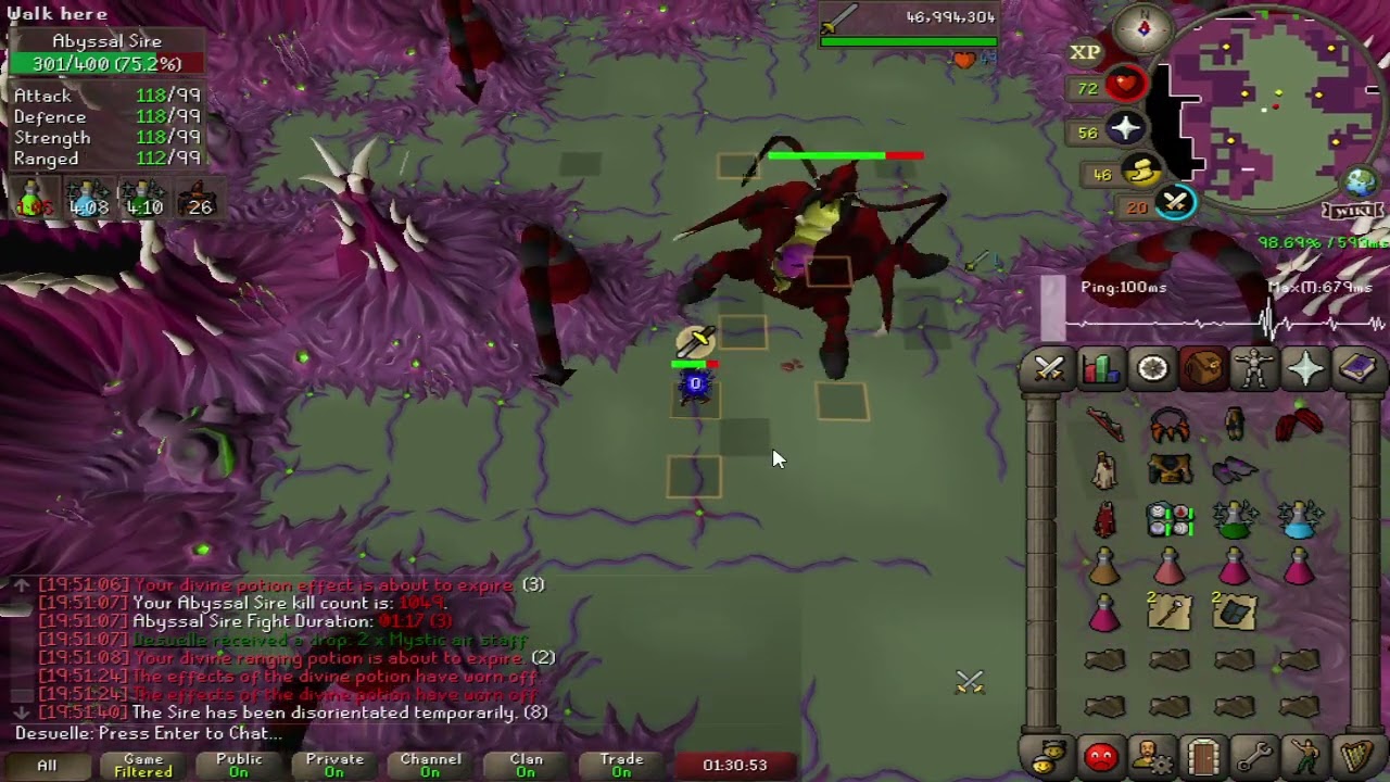 Abyssal sire with Emberlight/Scorching bow 38-39 kph