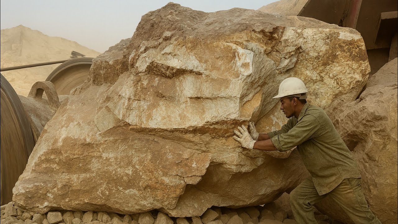 Worlds Biggest Rock crusher machine#rockcrusher #giantrocks 