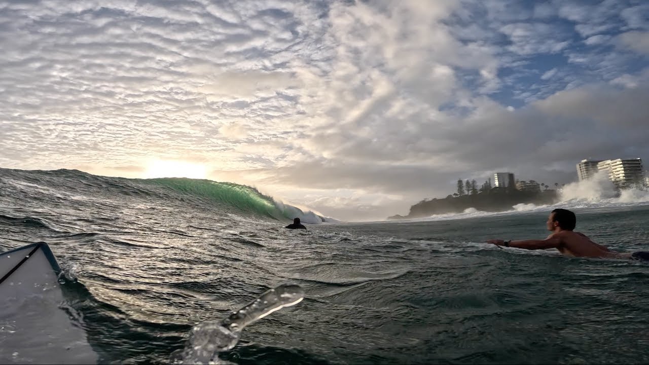 POV SNAPPER ROCKS, FIRST SWELL OF THE YEAR
