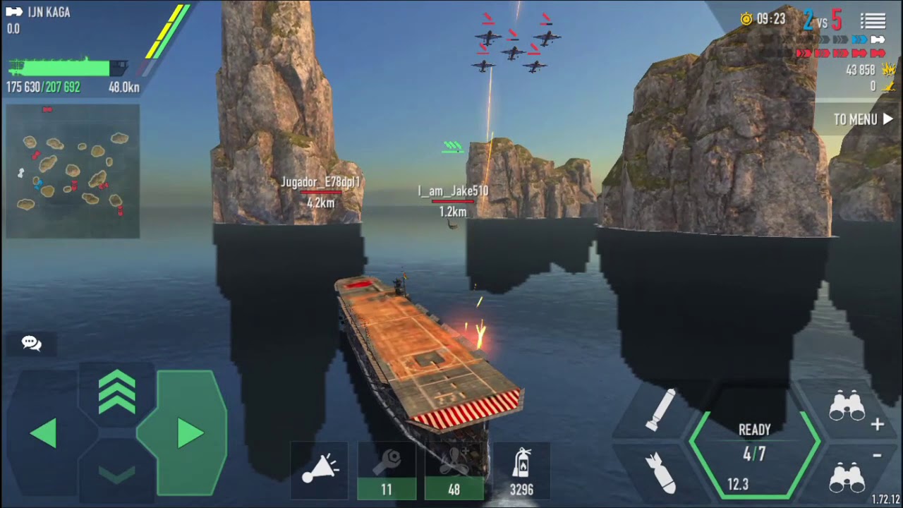 [Battle of warships] Low tire Carriers fun ! Kaga Enterprise