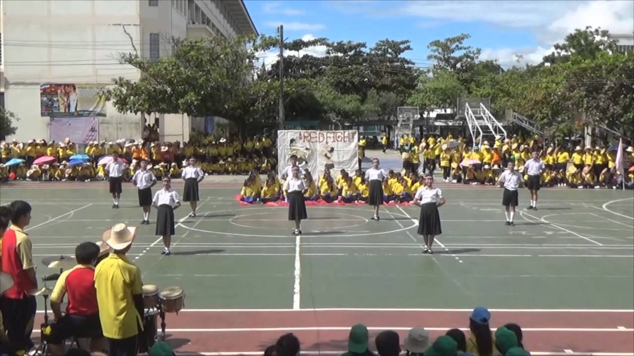 กีฬาสี - ปี 57-โรงเรียนดำรงฯ - หลีดยูนิฟอร์ม - คณะสีแดง