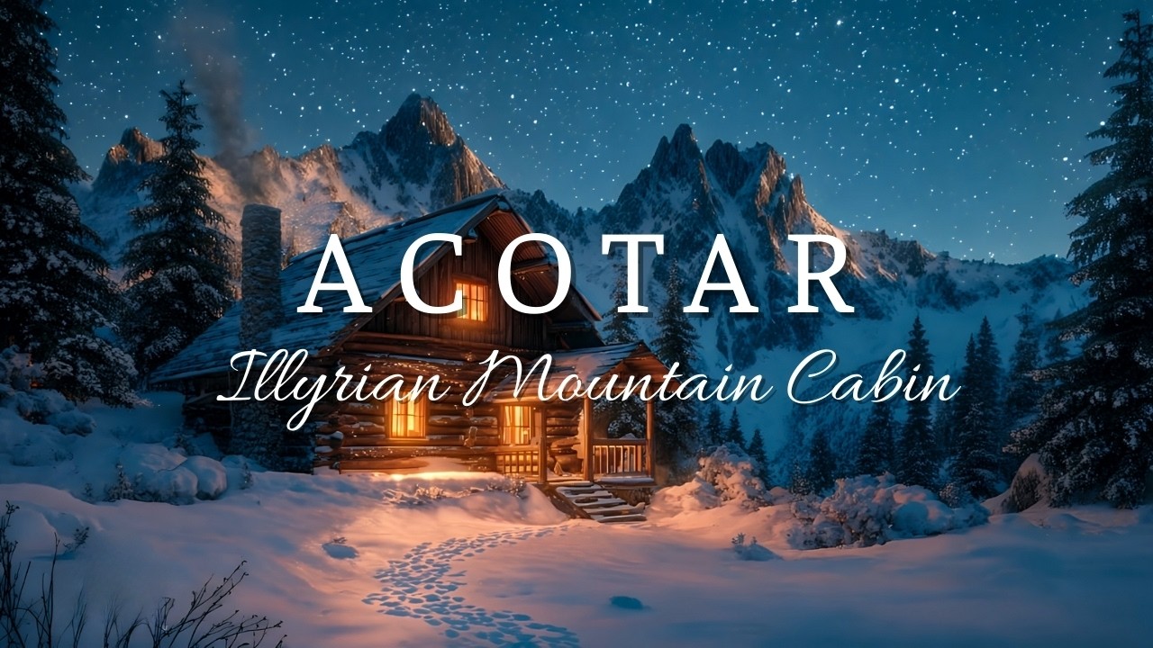 The Illyrian Mountain Cabin ❄️ | ACOTAR Ambience with Howling Snow Wind – For Peaceful Relaxation