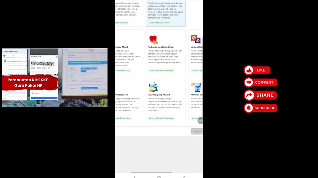 Cara Mengisi RHK Guru di Ruang GTK & Cara Kirim Data Perencanaan SKP 2026 ke E-Kinerja BKN pakai HP