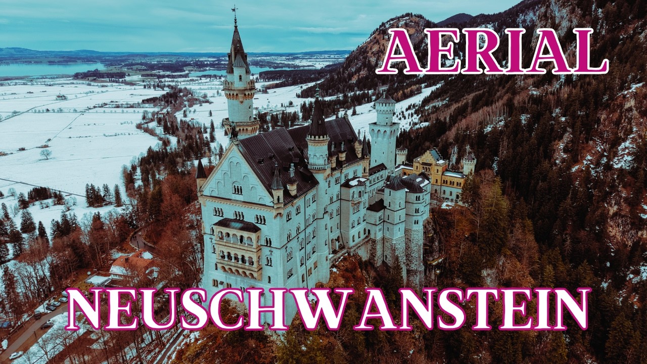 Neuschwanstein Castle Drone Tour | Brahms Violin Sonata No. 3, Op. 108 (4K)