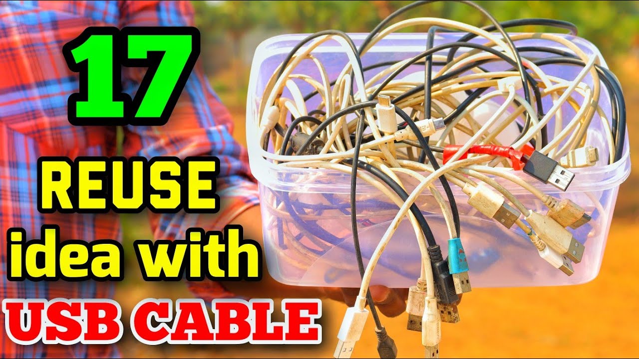 17 Awesome uses of old usb cables | Data cable