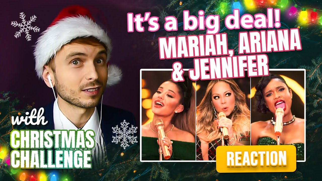 Vocal Coach YAZIK reaction to Mariah Carey - Oh Santa! ft  Ariana Grande, Jennifer Hudson