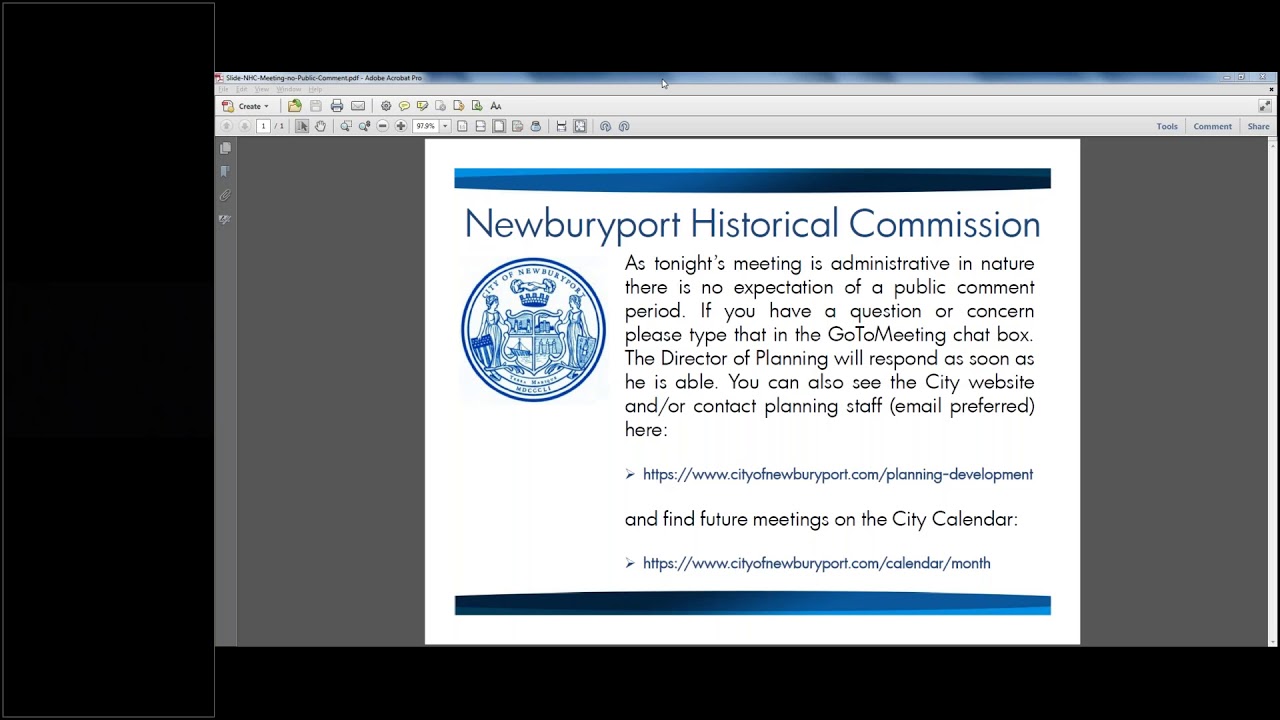 Newburyport Historical Commission 3/26/2020